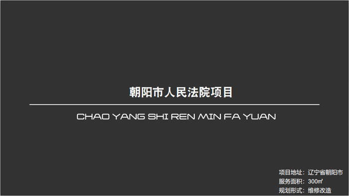 朝陽(yáng)市人民法院項(xiàng)目遼寧省朝陽(yáng)市300㎡設(shè)計(jì)案例